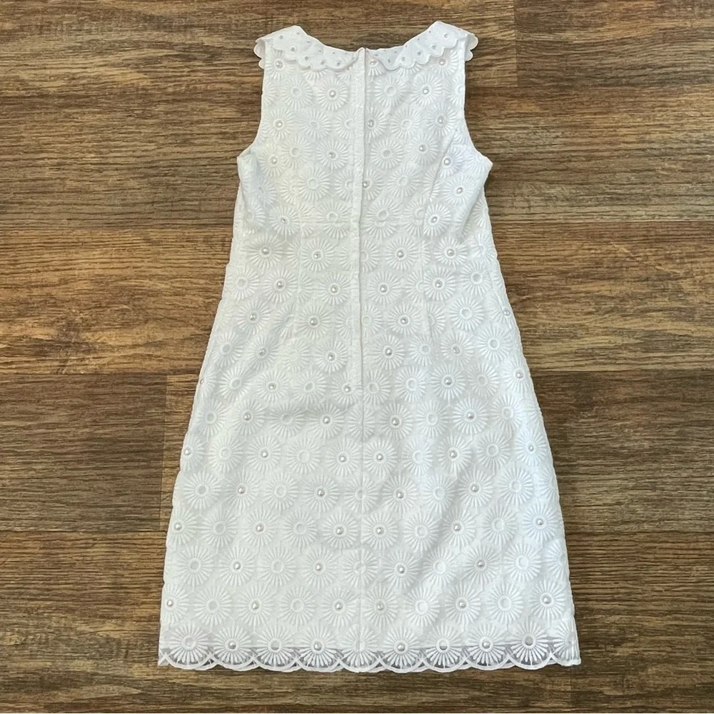 Lilly Pulitzer Nicci Pinwheel Pearl Embellished Sheath Dress Size 0 - Picture 4 of 8